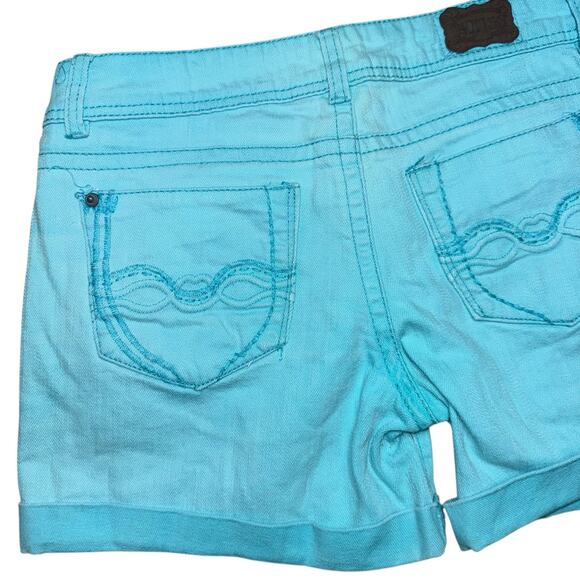 1st Kiss Denim Shorts Womens Small Distressed Rolled Cuff Casual Summer SEA21993 - Picture 14 of 16